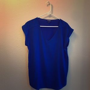 Beautiful electric/royal blue Express top